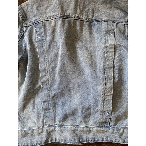 FREE PEOPLE MOVEMENT Womens XS Lite Blue Denim Button-Up Jean Jacket 100% Cotton - Picture 8 of 9